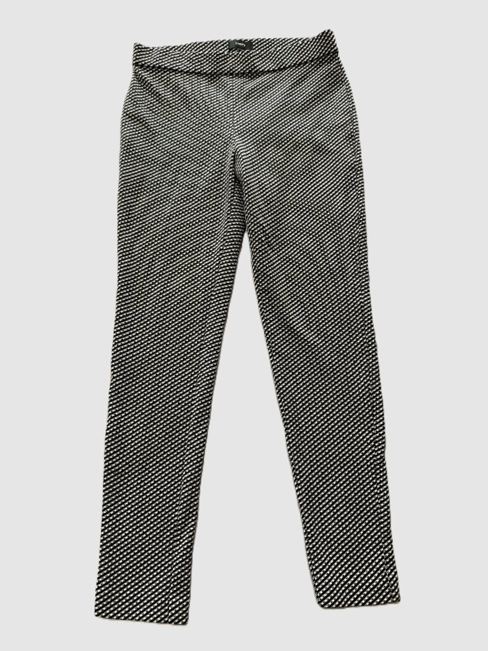 Theory Slim‑Fit Elastic Waist Knit Women Pants Made In USA Preppy Chic Size L